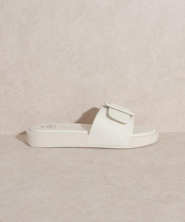 OASIS SOCIETY Daisy - Single Buckle Slide - Blu Lotus Boutique