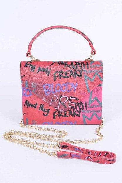 Graffiti Boxy Swing Bag - Blu Lotus Boutique