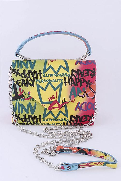 Graffiti Boxy Swing Bag - Blu Lotus Boutique