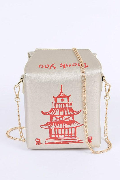 Chinese Take Out Box Fashion Clutch - Blu Lotus Boutique