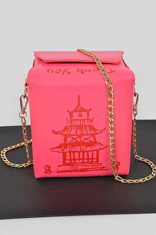 Chinese Take Out Box Fashion Clutch - Blu Lotus Boutique