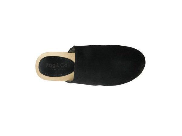 RAG & CO DARCIE TAUPE SUEDE CLOGS - Blu Lotus Boutique