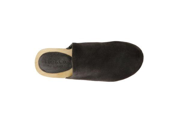 RAG & CO DARCIE TAUPE SUEDE CLOGS - Blu Lotus Boutique