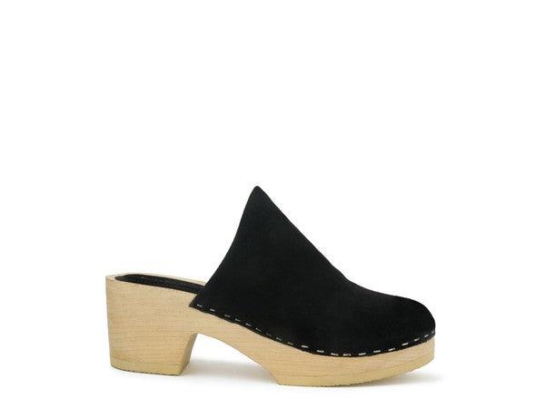 RAG & CO DARCIE TAUPE SUEDE CLOGS - Blu Lotus Boutique