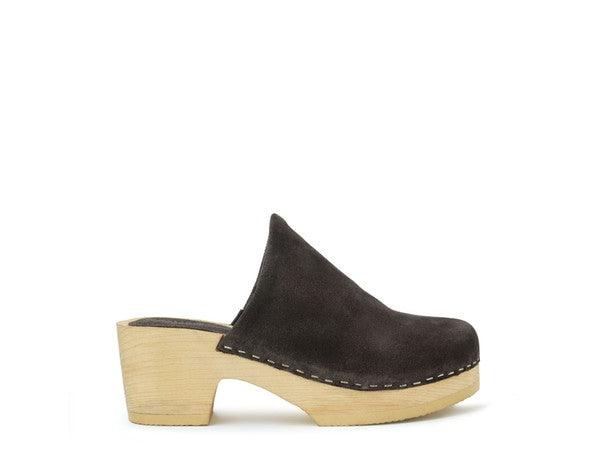 RAG & CO DARCIE TAUPE SUEDE CLOGS - Blu Lotus Boutique