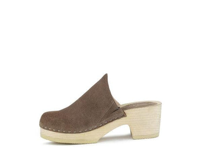 RAG & CO DARCIE TAUPE SUEDE CLOGS - Blu Lotus Boutique