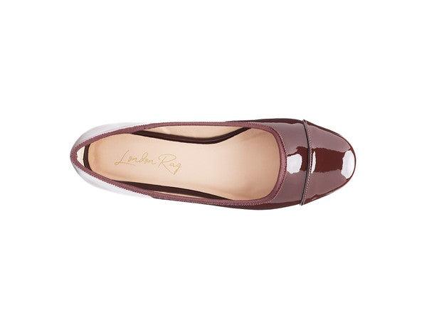 CAMELLA ROUND TOE BALLERINA FLAT SHOES - Blu Lotus Boutique