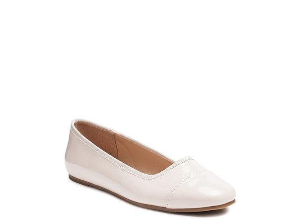 CAMELLA ROUND TOE BALLERINA FLAT SHOES - Blu Lotus Boutique