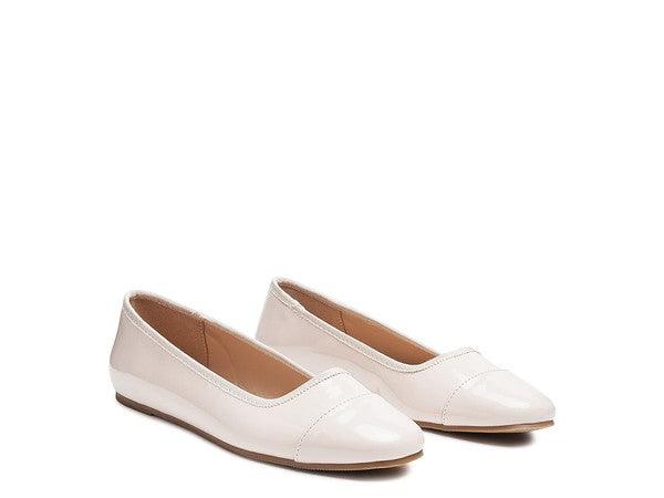 CAMELLA ROUND TOE BALLERINA FLAT SHOES - Blu Lotus Boutique