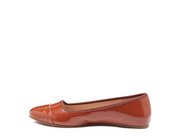 CAMELLA ROUND TOE BALLERINA FLAT SHOES - Blu Lotus Boutique