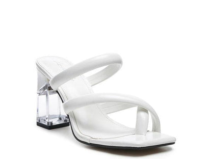 ERISED Clear Heel Toe Ring Slides - Blu Lotus Boutique