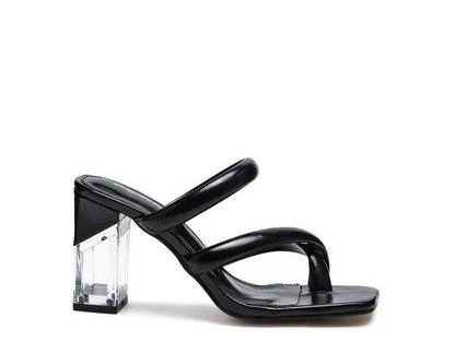 ERISED Clear Heel Toe Ring Slides - Blu Lotus Boutique