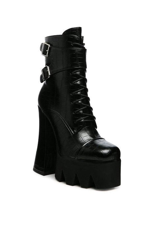 Stomper Combat Boot - Blu Lotus Boutique