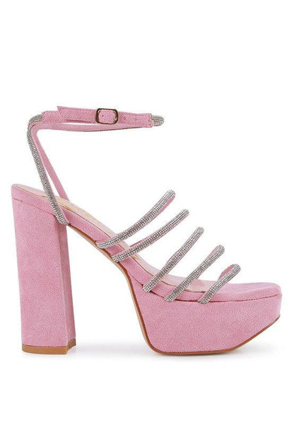 Tricks High Block Heel Sandals - Blu Lotus Boutique