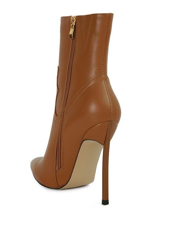 JENNER High Heel Cowgirl Ankle Boot - Blu Lotus Boutique