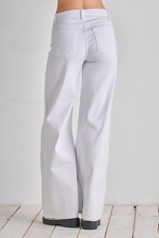 Western Wide leg jeans, baggy denim pants - Blu Lotus Boutique