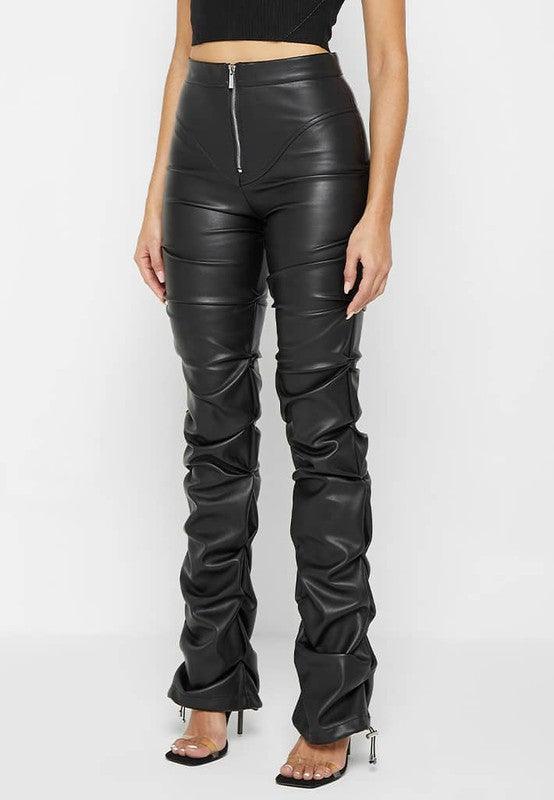 SEXY PU LEATHER PANTS - Blu Lotus Boutique