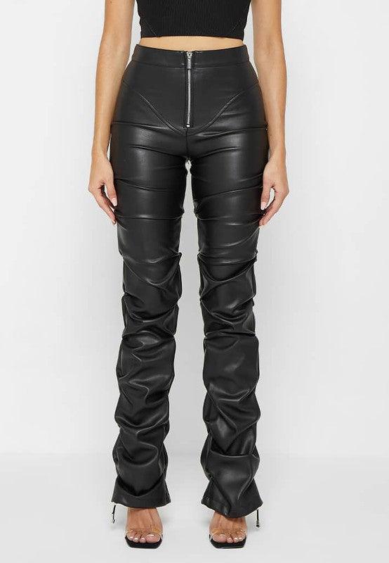 SEXY PU LEATHER PANTS - Blu Lotus Boutique