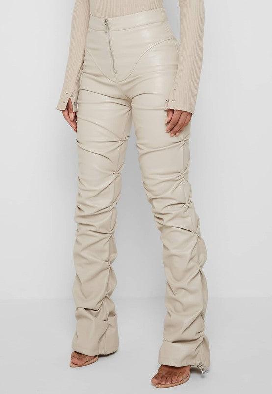 SEXY PU LEATHER PANTS - Blu Lotus Boutique