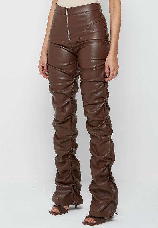 SEXY PU LEATHER PANTS - Blu Lotus Boutique