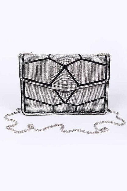 Rhinestone Iconic Crossbody Shoulder Bag - Blu Lotus Boutique