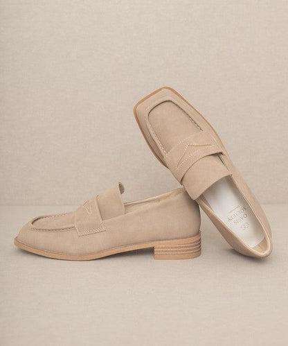 OASIS SOCIETY June - Square Toe Penny Loafers - Blu Lotus Boutique