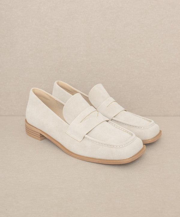 OASIS SOCIETY June - Square Toe Penny Loafers - Blu Lotus Boutique