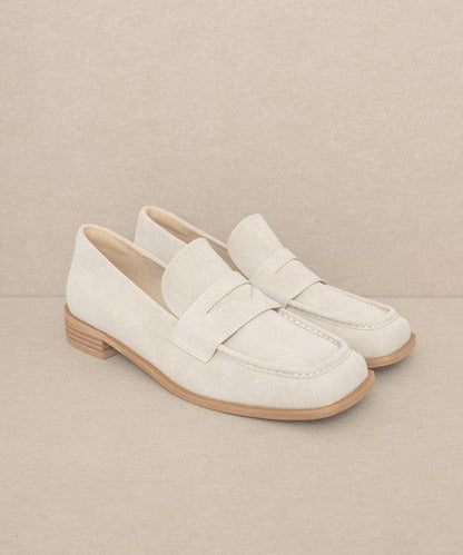 OASIS SOCIETY June - Square Toe Penny Loafers - Blu Lotus Boutique