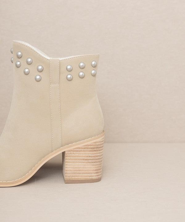 OASIS SOCIETY Alofi - Studded Collar Booties - Blu Lotus Boutique