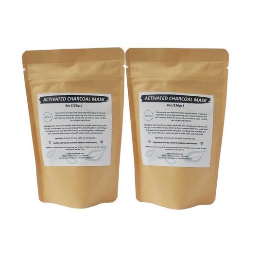 2 - pack Activated Charcoal Facial Mask - Blu Lotus Boutique