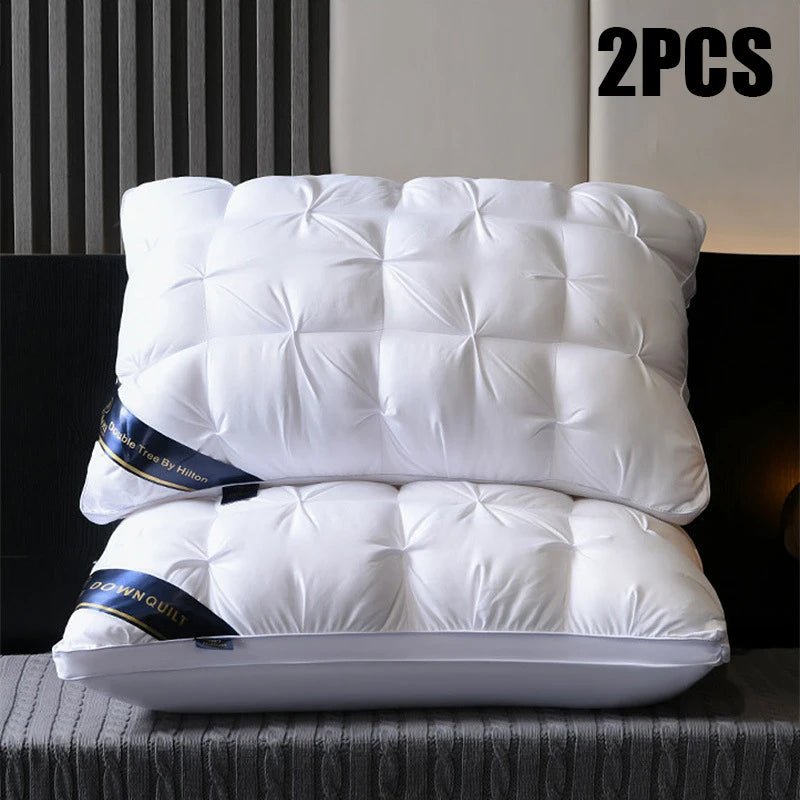 2 - Piece Sleep Pillow Set, Soft Supportive Bed Pillows, Suitable for Back, Stomach, or Side Sleeping Luxury Hotel Pillows - Blu Lotus Boutique