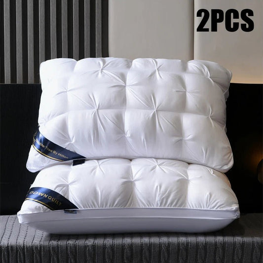2 - Piece Sleep Pillow Set, Soft Supportive Bed Pillows, Suitable for Back, Stomach, or Side Sleeping Luxury Hotel Pillows - Blu Lotus Boutique