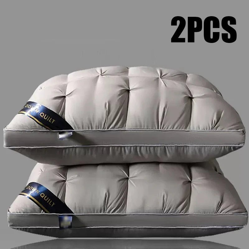 2 - Piece Sleep Pillow Set, Soft Supportive Bed Pillows, Suitable for Back, Stomach, or Side Sleeping Luxury Hotel Pillows - Blu Lotus Boutique