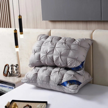 2 - Piece Sleep Pillow Set, Soft Supportive Bed Pillows, Suitable for Back, Stomach, or Side Sleeping Luxury Hotel Pillows - Blu Lotus Boutique