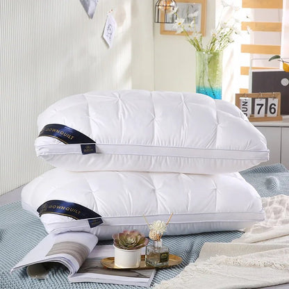 2 - Piece Sleep Pillow Set, Soft Supportive Bed Pillows, Suitable for Back, Stomach, or Side Sleeping Luxury Hotel Pillows - Blu Lotus Boutique