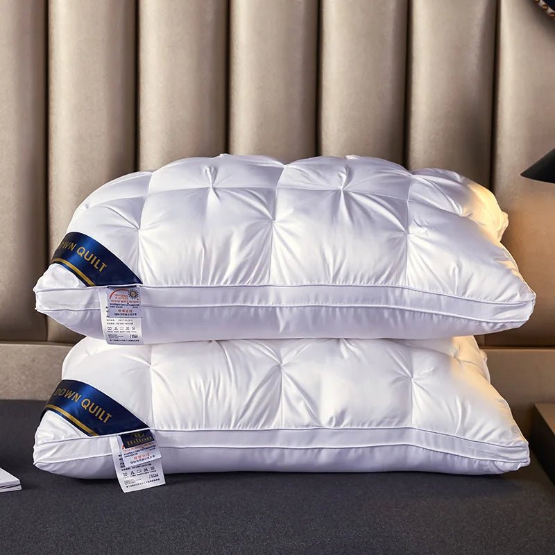 2 - Piece Sleep Pillow Set, Soft Supportive Bed Pillows, Suitable for Back, Stomach, or Side Sleeping Luxury Hotel Pillows - Blu Lotus Boutique