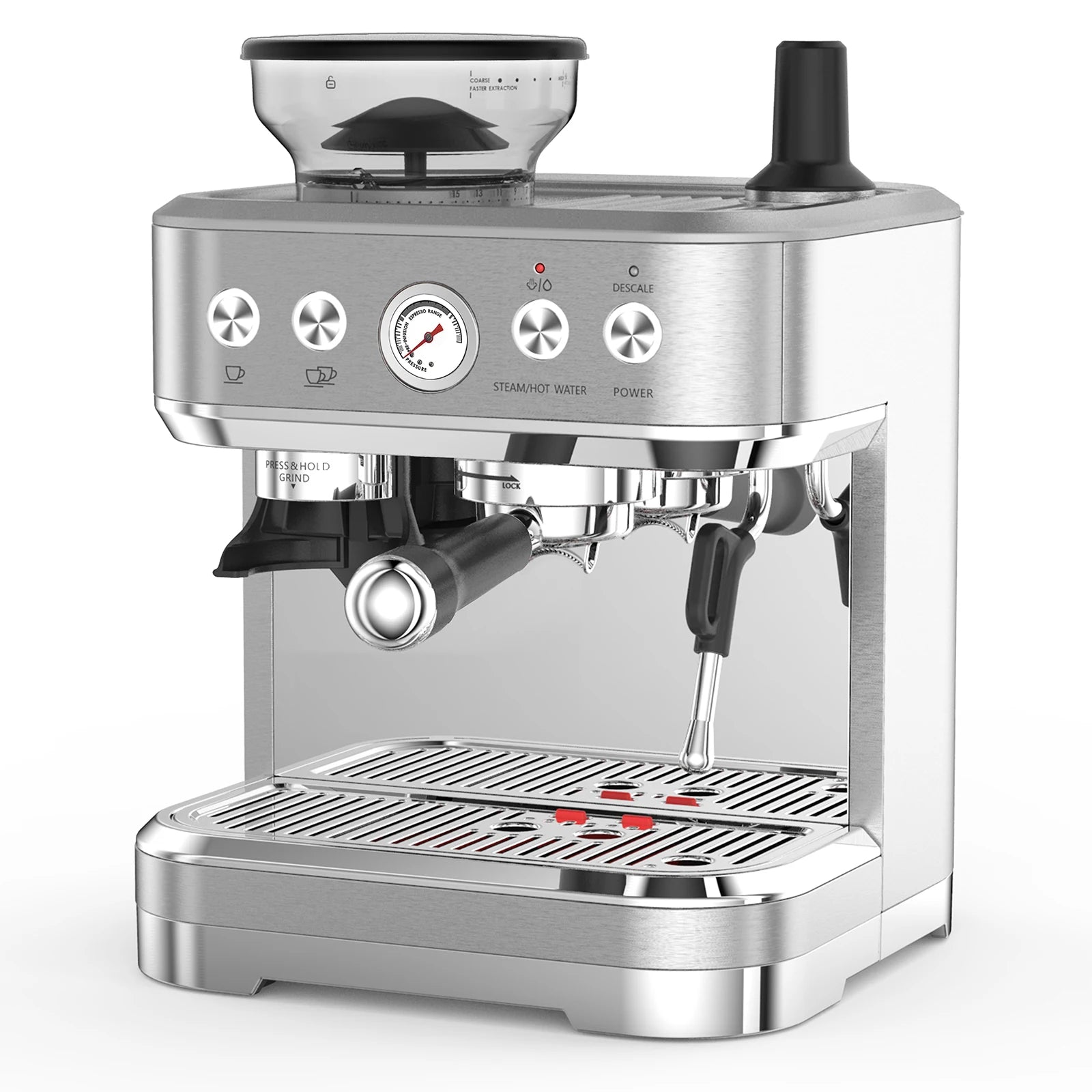 20 BarEspresso Machine Semi Automatic Espresso Maker with Grinder Latte and Cappuccino Espresso Coffe Machine w/Automatic Milk - Blu Lotus Boutique