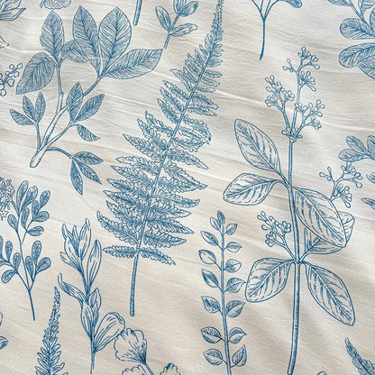 2025 Washed Cotton Double Yarn Single Quilt Cover Simple Wind Ins Wind Small Floral Korean Version Duvet Skin Friendly Bedding - Blu Lotus Boutique