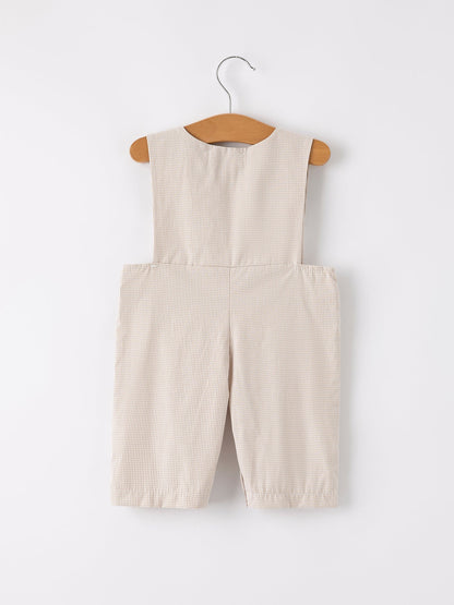 Fall Halloween & Thanksgiving  Pumpkin Smock Embroidered Boys Romper