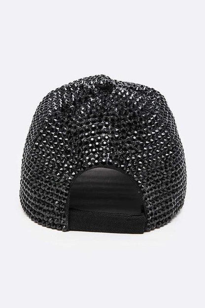 Full Stone Jet Black Iconic Baseball Cap - Blu Lotus Boutique