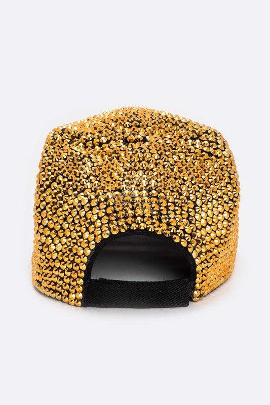 Full Stone Iconic Gold Cap - Blu Lotus Boutique