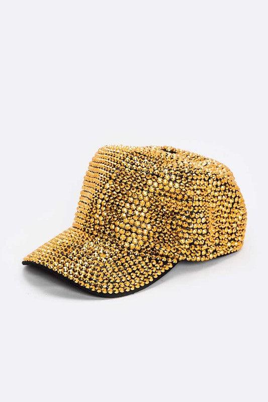 Full Stone Iconic Gold Cap - Blu Lotus Boutique