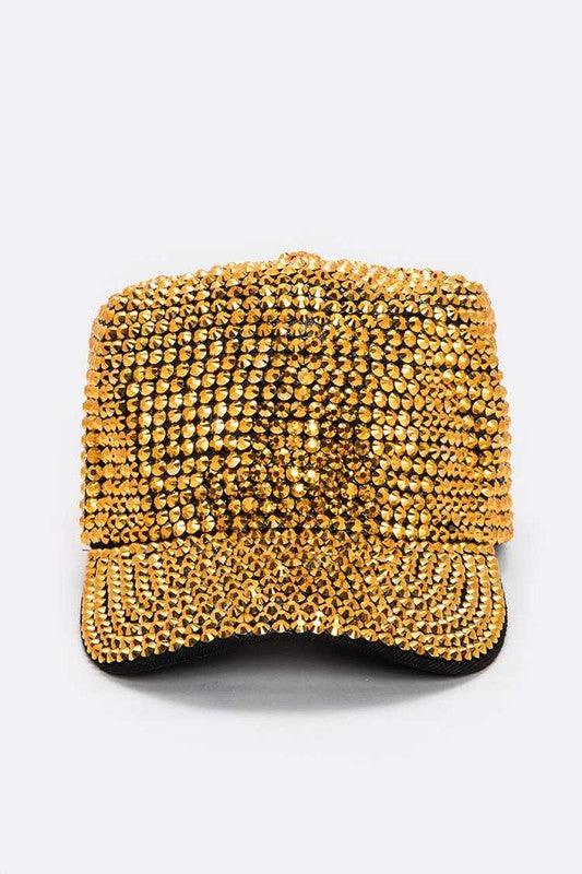 Full Stone Iconic Gold Cap - Blu Lotus Boutique