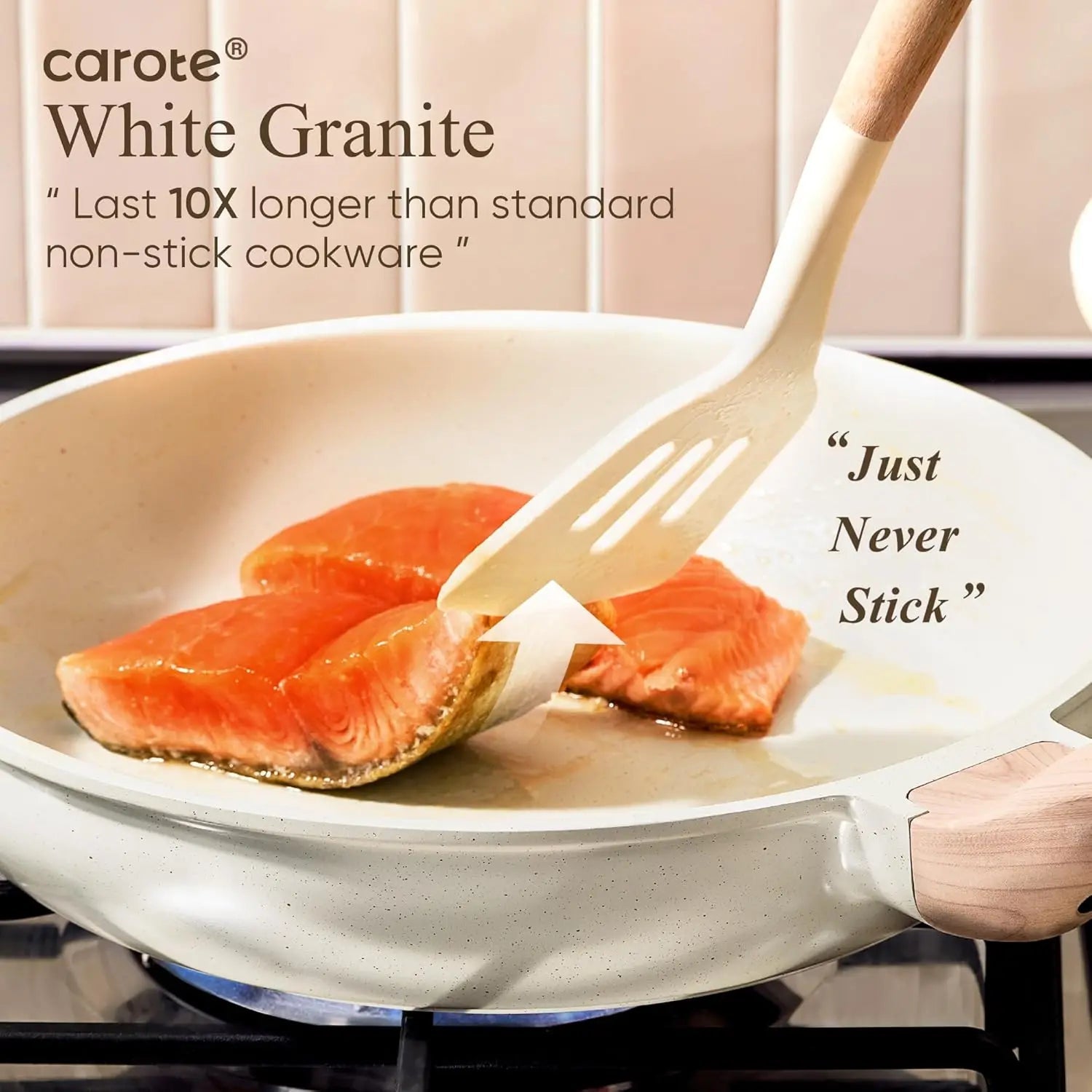 21Pcs Pots and Pans Set, Nonstick Cookware Sets, Granite Induction Cookware Non Stick Cooking Set w/Frying Pans & Saucepans - Blu Lotus Boutique