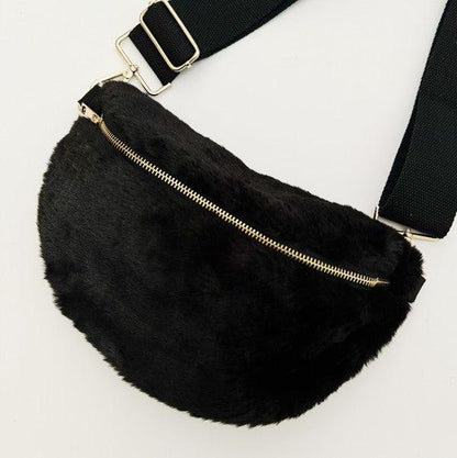 Butter Soft Furly Sling Bag - Blu Lotus Boutique