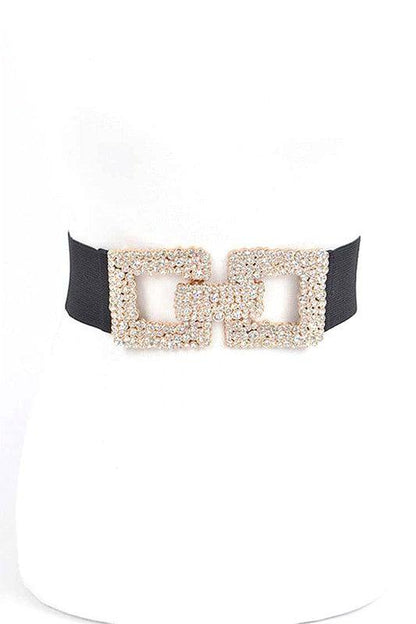 Crystal Buckle Elastic Belt - Blu Lotus Boutique