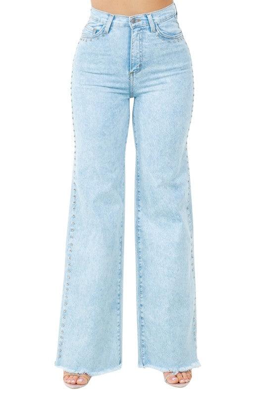 Brooklyn Studded Jean - Blu Lotus Boutique