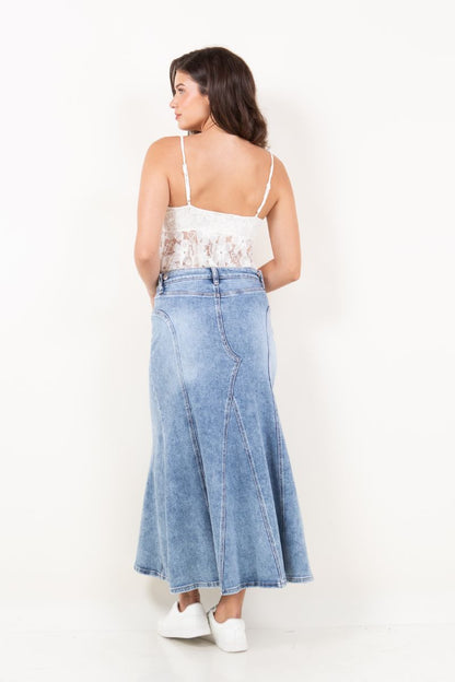 Kayla Denim Maxi Skirt