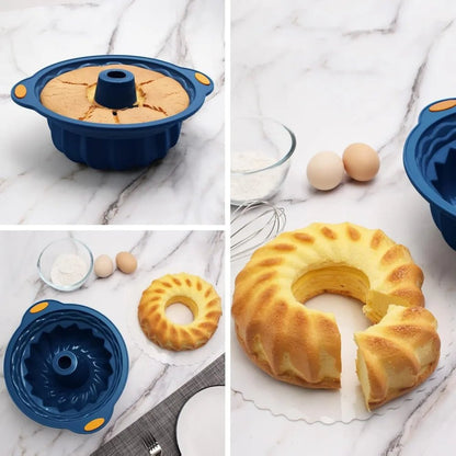 31 pieces silicone baking pans set, nonstick bakeware sets, non - stick silicone molds, with metal reinforced frame more strength - Blu Lotus Boutique