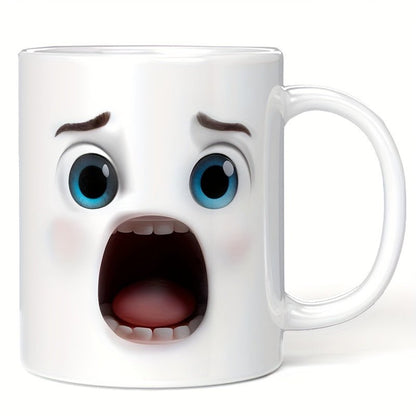 3D Cartoon Face 11oz Insulated Coffee Mug Gift - Blu Lotus Boutique